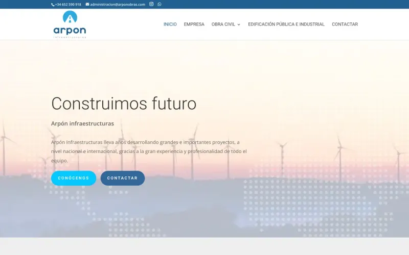 Web de Arpón Infraestructuras